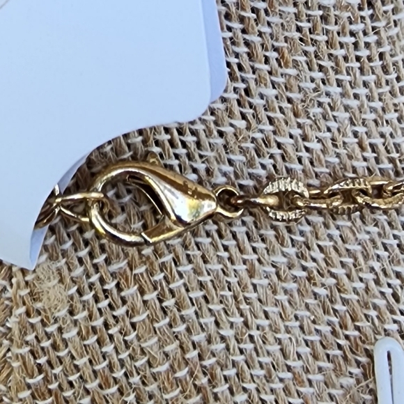 Francesca's Collection Orange Stone Bib Statement Necklace Gold Chain Bohemian - Picture 4 of 10